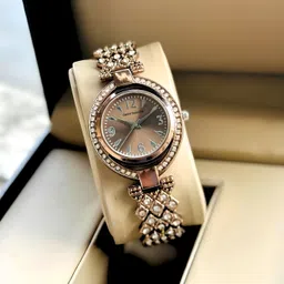 daniel radcliffe Diamond Fitted Double Frame Analog Watch - For Women DRW0034 image 4