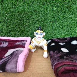 madhu traders set of 2 laddu gopal ji winter special blanket size 3 to4 no Dress-picture-16