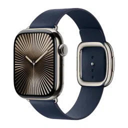 Apple Polyester Magnetic Modern Buckle for Apple (38mm / 40mm / 41mm / 42mm, S) (Strength & Stretch Resistance, Deep Blue) image 2