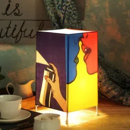 Multicolour Cotton Table Lamp by Green Girgit-picture-15