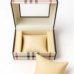 wektu Luxury Watch & Jewelry Storage Box/Multipurpose Use/WhiteAndChek/11 Watch Box image 2