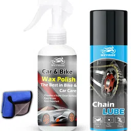 weyride Bike Chain Lubricant Spray with Car Wax Polish For Bike W_h20 Micro Fiber cloth Corrosion protection Prevent Chain (bike Polish 250ml) Chain Oil-picture-24