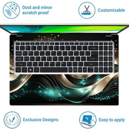 Anweshas Full Body Laptop Skin Sticker - Abstract Background Ux Ui Design Self Adhesive Vinyl Laptop Decal 15.6 image 4