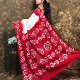 rnn saree Printed Handloom Pure Cotton Saree image 2