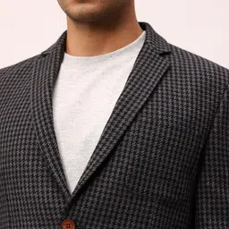 mr bowerbird Men Self Design Single Breasted Casual Blazer image 2