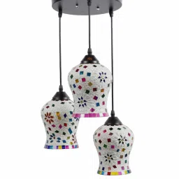 decorativeray Xavier Multicolour Glass Cluster Hanging Light image 3
