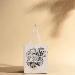 the sack co Women White Tote-picture-14