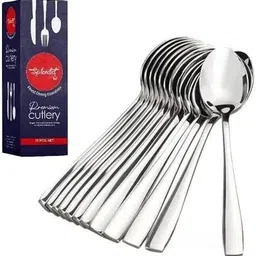 vinzesta Stainless Steel Spoon Set | Table, Tea, Coffee & Sugar Spoon Combo Stainless Steel Table Spoon, Sugar Spoon, Coffee Spoon Set-picture-14