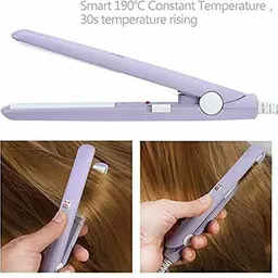 EPERVIER Portable Electronic Hair Straightener and Curler Hair Straightener Women Beauty Mini Professional Hair Straighteners Flat Iron Hair Straightener image 2