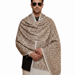 MUFFLY Wool Floral Print Men Shawl-picture-37