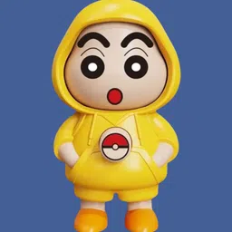 Adorable Shinchan Cartoon Funny Hoodie Desk Toy Expression Changing Collectible-image-48