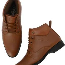 Vellinto HOWARD Casual Boots For Men ll Synthetic Leather Formal Shoes For Men Boots For Men image 4