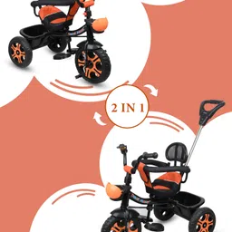 toyshoppee with Parental /Push Handle Baby TriCycle Suitable for (1-5 Years) Kids Tricycle image 4
