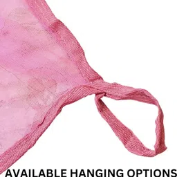 jhmenterprises Single Bed Box PINK Mosquito Net 4*6 feet Cotton Washable Adults Mosquito Net image 4