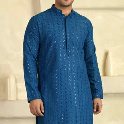 tb mania Men Viscose Rayon Kurta Pyjama Set image 4