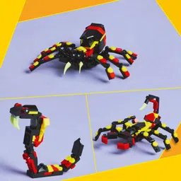 lego Creator 3in1 Wild Animals: Surprising Spider Toy Playset 31159 (153 Blocks) image 5