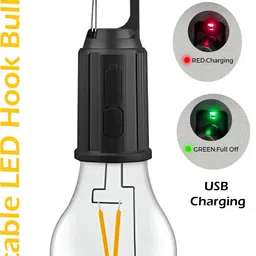 firstlike T01 (CAMPING LED LAMP) 3 Light Modes, Retro Design with Type C USB Charging 3 hrs Bulb Emergency Light-picture-11