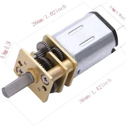 roboway 6PCS N20 3-6V 60RPM Digital Clock Micro High Torque Speed Reduction Metal Motor Control Electronic Hobby Kit image 2