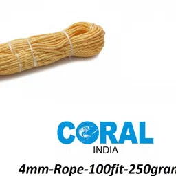 coral india 4mm-Rope-100fit-250gram-Rb Yellow image 5