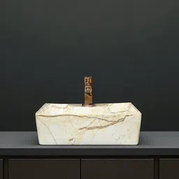 inletcera 2 in 1 Designer Ceramic Wall hung and Table top Wash basin 16x12(M09) (16x12x5)(M09)Tap Table Top Basin image 2