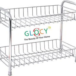 glocy Stainless Steel Kitchen Racks/Spice Shelf Storage Basket image 2