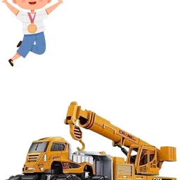 Construction Crane Transport Truck Toy for Kids-image-3
