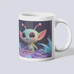 makekart Unique Alien in Space | High-Quality Print Ceramic Coffee Mug-picture-21