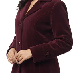 snug IMPORTED VELVET Solid Coat For Women-picture-47