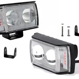 jkm traders 2-Lens PCR 6-MODE LED Light for Bikes & Cars - 4 Adjustable Modes Fog Lamp Headlight Motorbike, Car, Truck, Van LED (12 V, 45 W) image 2