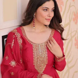 thebestbuyers Georgette Stitched Anarkali Gown image 4