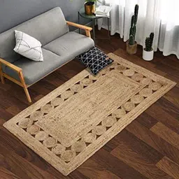 jilani handloom rugs 5 ft X 8 Jute Carpet image 2