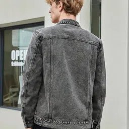 pyc Women Solid Denim Jacket image 2