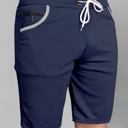 vinthon Pack of 2 Self Design Men Dark Grey, Dark Blue Regular Shorts image 5