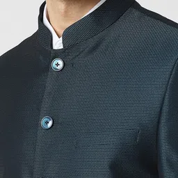 van heusen Men Solid Single Breasted Wedding Blazer image 5