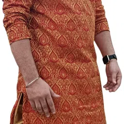 26 i Men Jacquard Kurta Salwar Set image 3