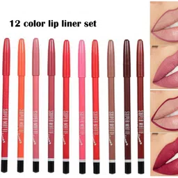 herrlich Professional Super Matte Lipliner Pack Of 12 Multicolor-picture-21