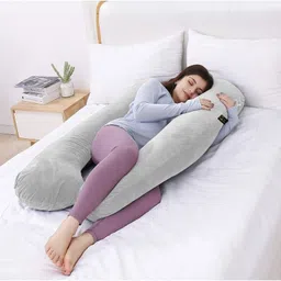 crazy world Microfibre Solid Pregnancy Pillow Pack of 1 image 2
