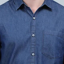 regrowth Men Regular Fit Solid Casual Shirt image 4