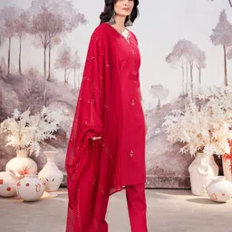 laxmichhaya Women Viscose Rayon Kurti Pant Dupatta Set image 4