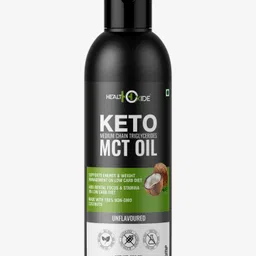healthoxide MCT Oil Coconut Unsweetened Keto Diet Weight Management Supplement, 250 ml image 1