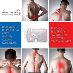 dipnish Eon Premium Electric Hot Water Bag | Dual Insulation Silicon Technology ORTHOPEDIC PAIN RELIFE.. Pack image 4