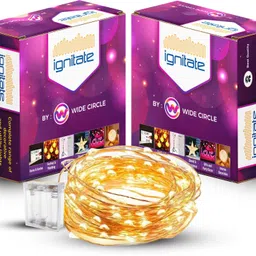 ignitate 50 LEDs 5 m Yellow Steady String Rice Lights-picture-27