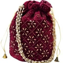 Women Maroon Potli-image-21