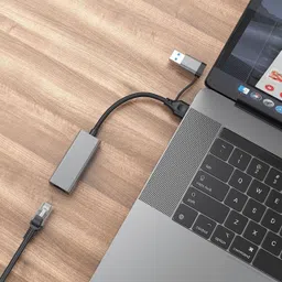 ULTRABYTES SuperSpeed USB C+USB A to RJ45 USB 3.1 to RJ45 Network Converter for PC, Laptop Wired USB Lan Adapter compatible with Linux, Mac, Windows image 3