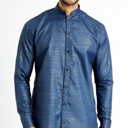 jodidar Men Solid Dupion Silk Straight Kurta-picture-12