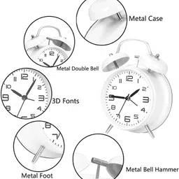 flobique Analog White Clock image 4