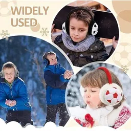 hanumant Football Design Plush Earmuff Ear Muff image 5
