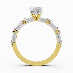 Sparkles Lab Grown Diamond 14kt Yellow Gold ring image 3