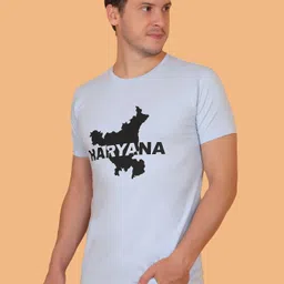 zulx Men Printed, Typography Round Neck Pure Cotton White T-Shirt image 5