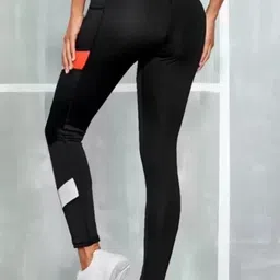 asjeggings Solid Women Red Tights image 2